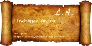 Lindmayer Anita névjegykártya
